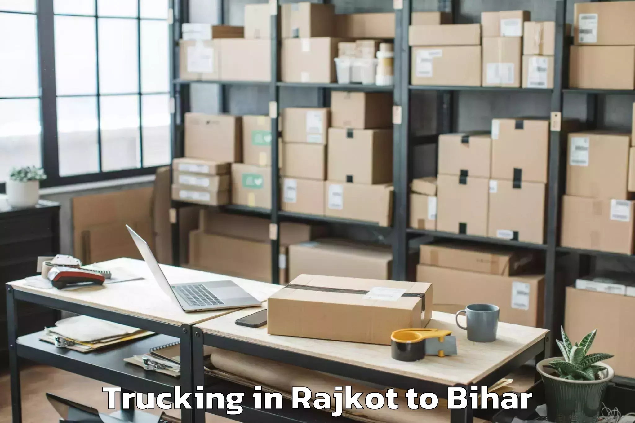 Book Rajkot to Katoria Trucking